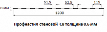 Профнастил стеновой С8 - 0.6 мм