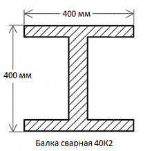 Балка сварная 40К2