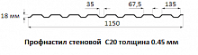 Профнастил стеновой С20 - 0.45 мм