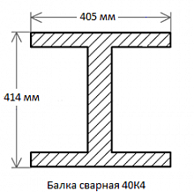 Балка сварная 40К4