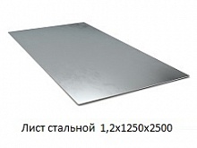 Лист стальной 1,2х1250х2500