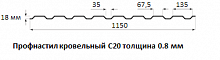 Профнастил кровельный С20 - 0.8 мм
