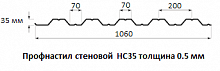 Профнастил стеновой НС35 - 0.5 мм