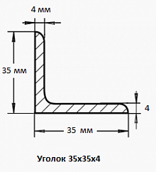 Уголок 35х35х4