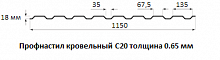 Профнастил кровельный С20 - 0.65 мм