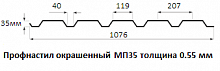 Профнастил окрашенный Н60 0.6х845 длина под заказ