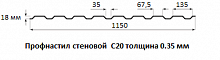 Профнастил стеновой С20 - 0.35 мм