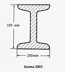 Балка 20К1