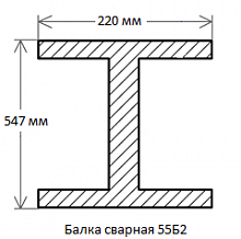 Балка сварная 55Б2