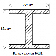 Балка сварная 90Ш1