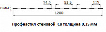 Профнастил стеновой С8 - 0.35 мм