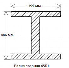 Балка сварная 45Б1