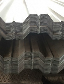 Профнастил оцинкованный Н57 0.55х750 длина под заказ