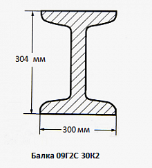 Балка 09Г2С 30К2