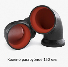 Колено раструбное 150